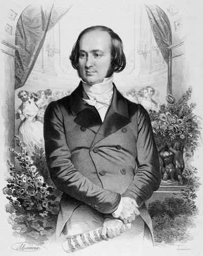 French Conductor and Art Collector Isaac Strauss by Antoine Maurin